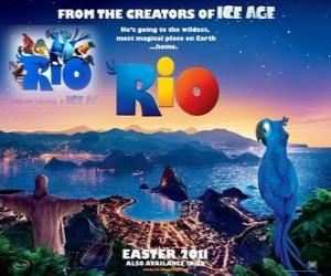 пазл Рио постер фильма, с красивым видом на город Рио-де-Жанейро